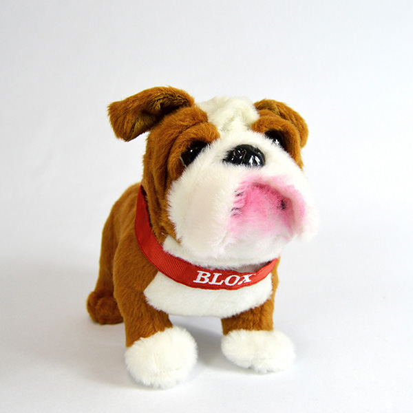 valentine's day bulldog stuffed animal