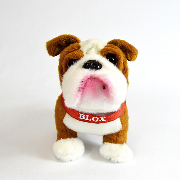 valentine's day bulldog stuffed animal