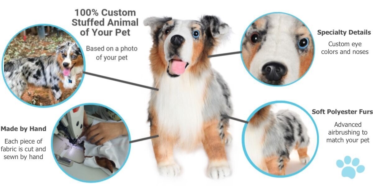 custom stuffed animal of your dog