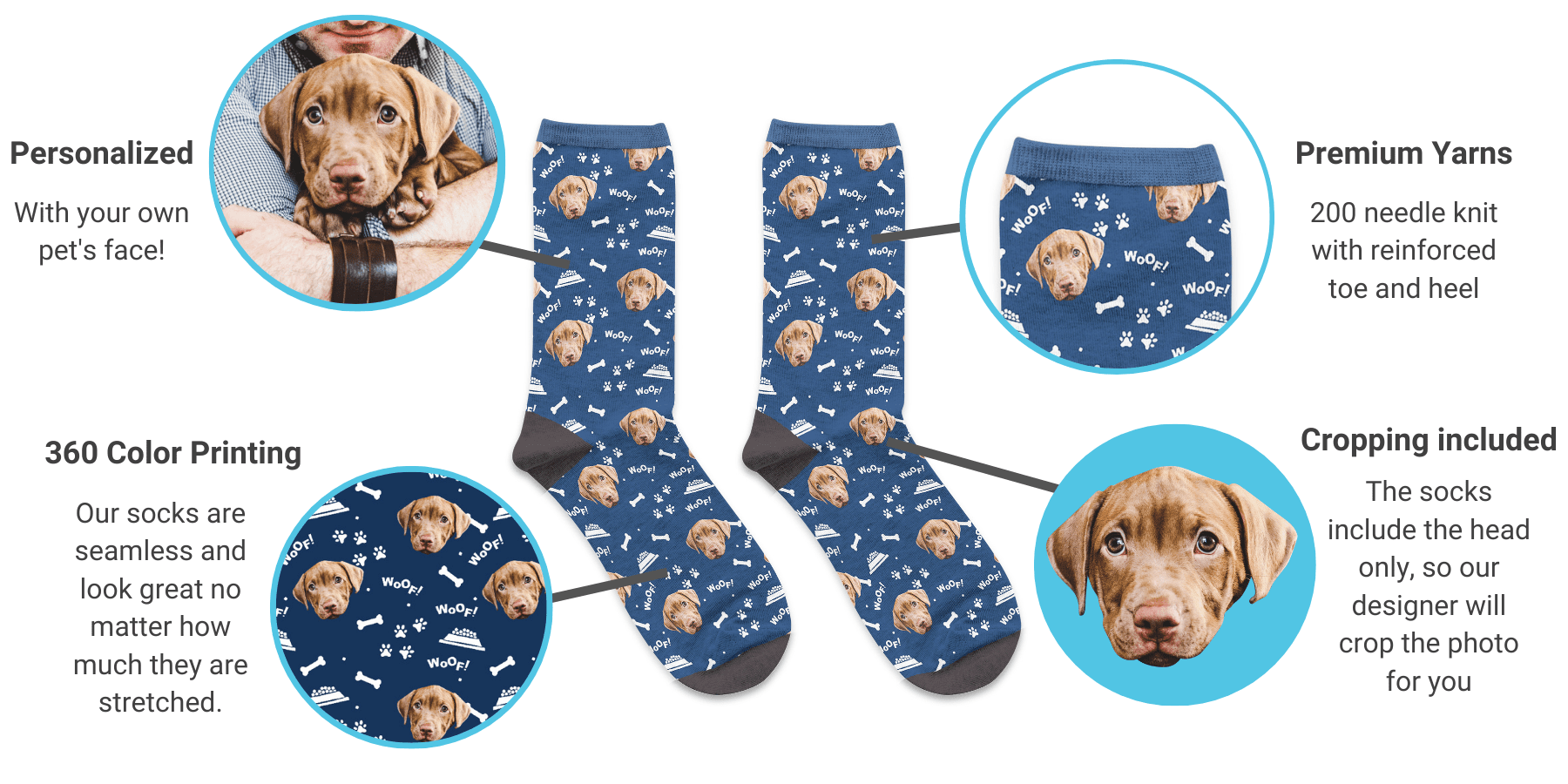 custom pet socks uk